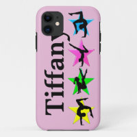 JOLIE ROSE PERSONNALISÉ COQUE IPHONE GYMNASTIQUE