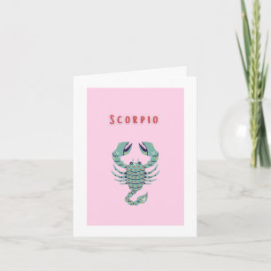 Jolie Scorpion, zodiaque, carte signe du zodiaque