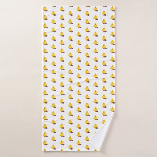 Jolie serviette de bain de canard jaune (Serviette de bain)