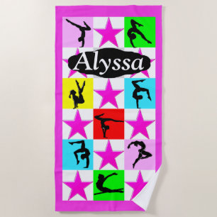 JOLIE SERVIETTE DE PLAGE DE LA CHAMP GYMNASTICS ST