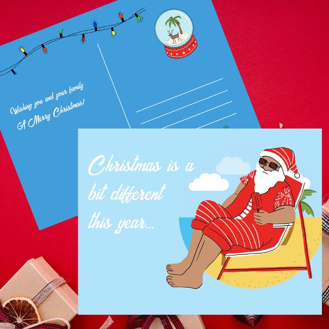 Jolie simple carte de voeux de Noël tropicale (Créateur téléchargé)