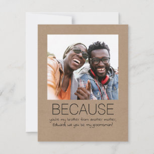 Jolie Simple Veux-tu être mon Garçon d'Honneur Pho