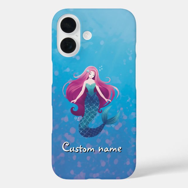 Jolie sirène de mer coque iphone personnalisé (Verso)