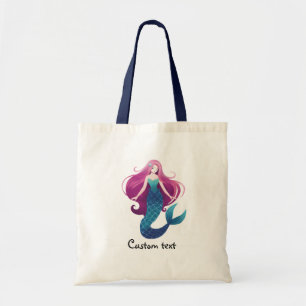 Jolie sirène de mer Sac fourre-tout personnalisé