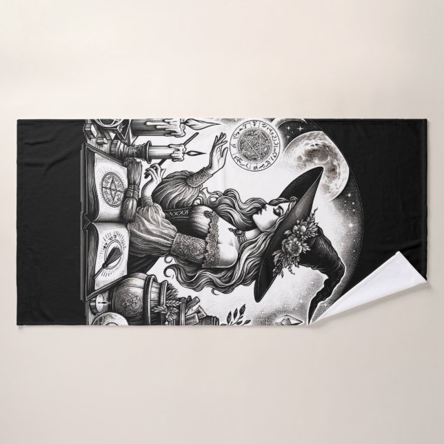 Jolie sorcière apothecaire Faites votre propre mag (Serviette de bain)