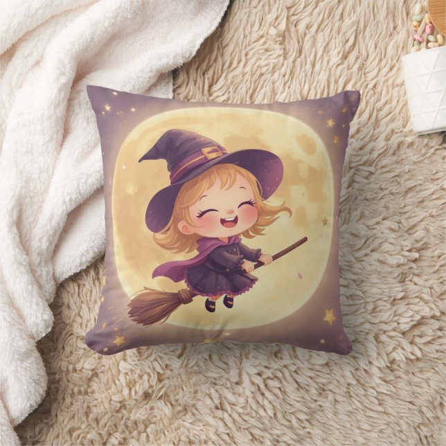 Jolie Sorcière Coussin d'Halloween - Décor Éffraya (Couverture)