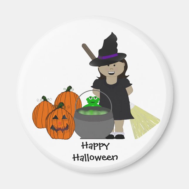 Jolie sorcière et son aimant de brasse (Devant)