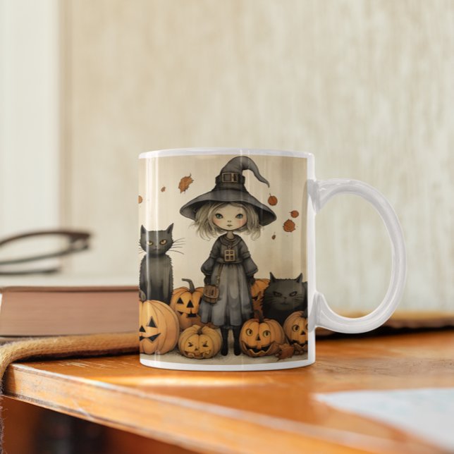 Jolie sorcière Halloween 15 Mug (Cute Halloween Witch version 15 Mug
)