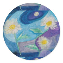 JOLIE STICKERS DAISY PAR L'ARTISTE PAULA REILLY.