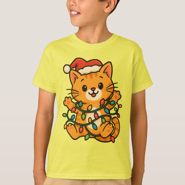 Jolie T-Shirt de Noël pour les enfants (Devant)