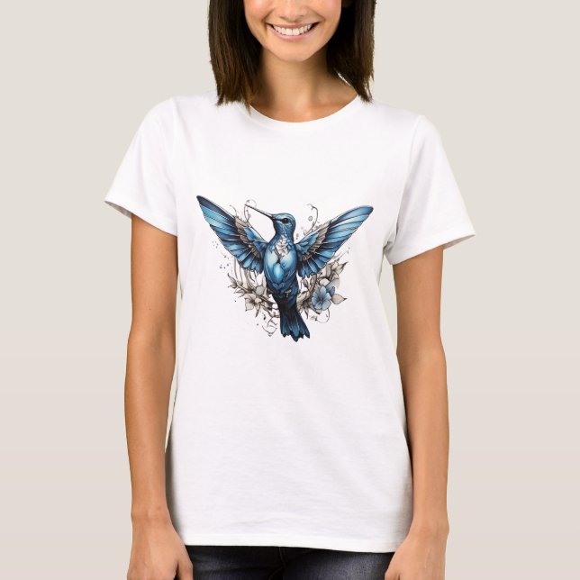 Jolie T-shirt design Hummingbird (Devant)
