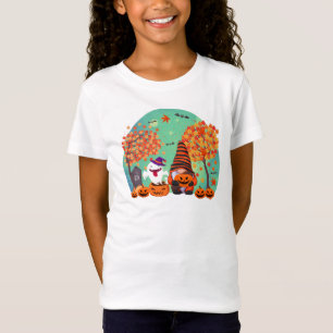 Jolie T-Shirt Gnome Et Fantôme Halloween