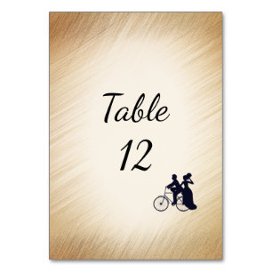 Jolie Table Numéro de Vélo Rustique