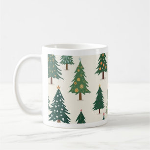 Jolie tasse avec une photo d'un sapin de Noël