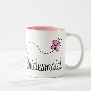 Jolie tasse de demoiselle d'honneur de mariage
