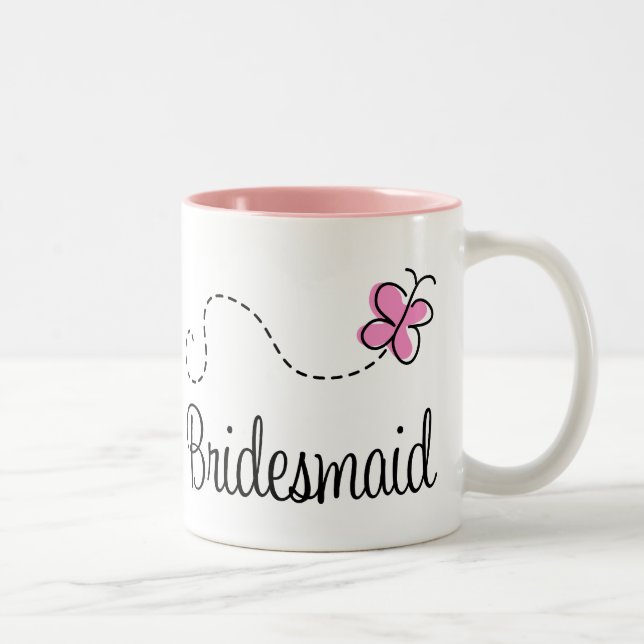Jolie tasse de demoiselle d'honneur de mariage (Droit)