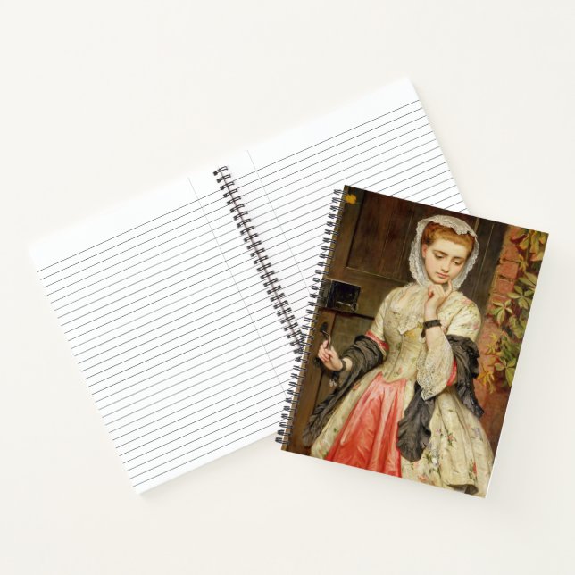 Jolie Vintage Victorian Girl Carnet Spiral (Intérieur)