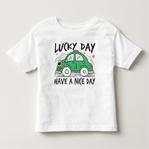 Jolie voiture verte Lucky Day Toddler T-shirt