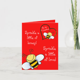 Jolies Abeilles Sois Ma Saint-Valentin Photo Rouge