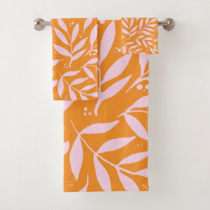 Jolies branches - orange et rose