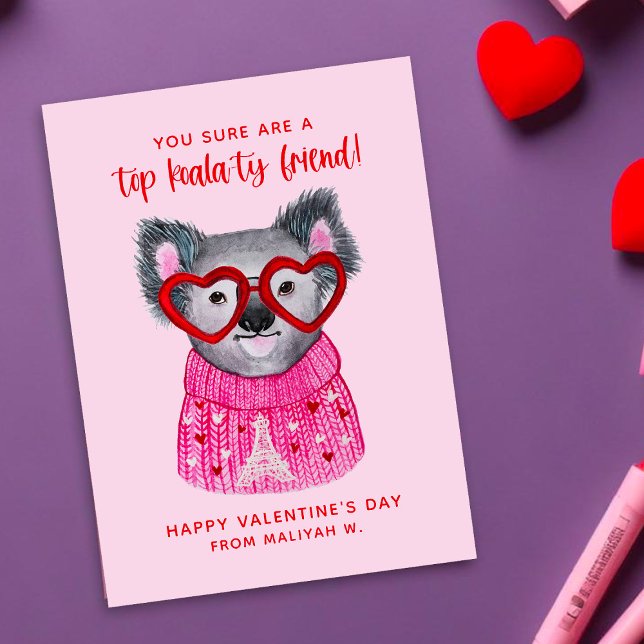 Jolies cartes de la Saint-Valentin pour la classe  (Créateur téléchargé)