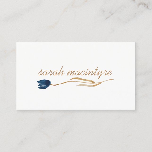 Jolies cartes de mise en réseau de tulipe (Devant)