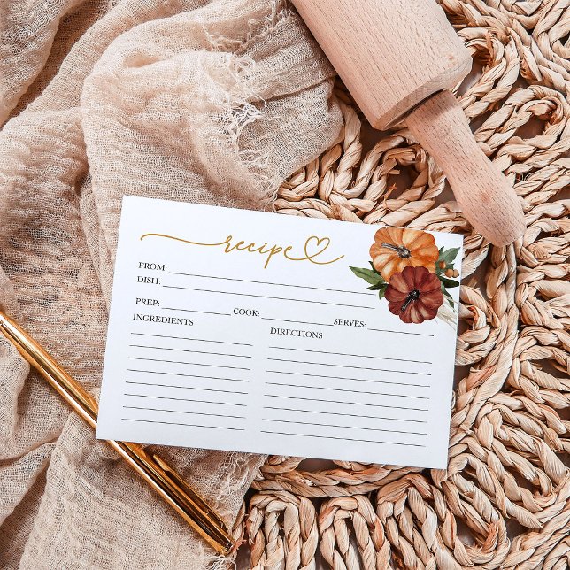 Jolies Cartes de Recettes de Mariage Calligraphiée (Créateur téléchargé)