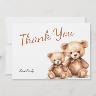 Jolies cartes de remerciement pour Baby Shower Our