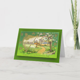 Jolies cartes d'illustration de campagne irlandais