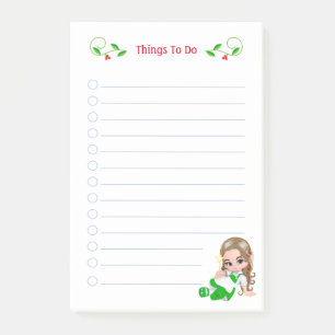 Jolies choses à faire pour la fée de Noël Post-it 
