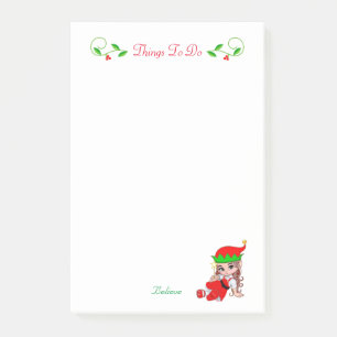 Jolies choses de fée de Noël à faire Post-it
