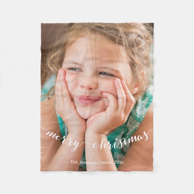 Jolies couvertures en polaire de Noël avec photo 3 (Devant)