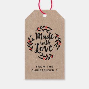 Jolies étiquettes kraft pour cadeaux faits main av