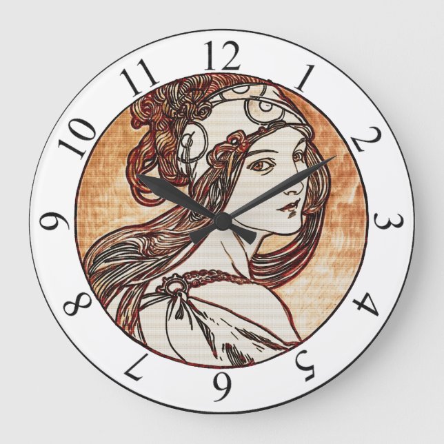 Jolies femmes horloge Alphonse Mucha (Recto)