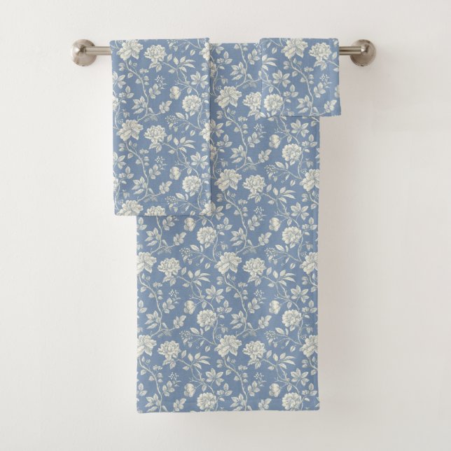 Jolies Fleurs Bleues Crème Romantiques   (En situation)