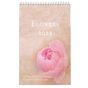 Jolies fleurs Calendrier 12 mois