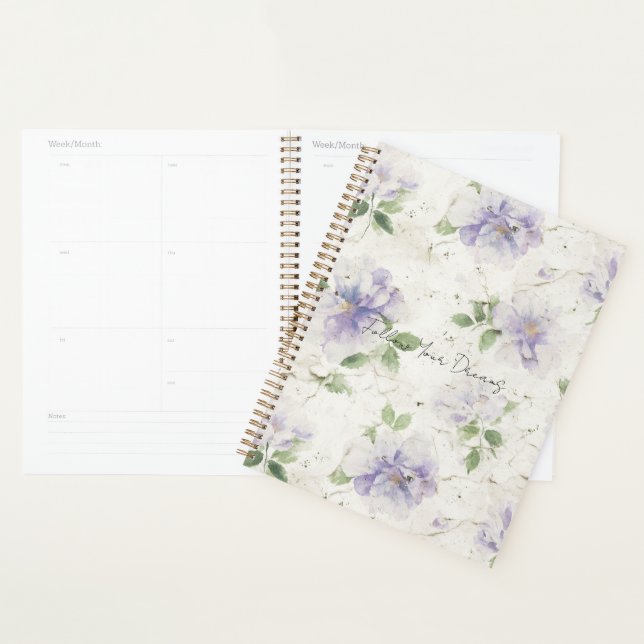 Jolies fleurs de lavande violette (Devant avec enveloppe)