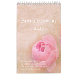 Jolies fleurs par mois de naissance Calendrier 12