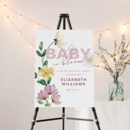 Jolies fleurs sauvages en fleurs Signe de Baby Sho