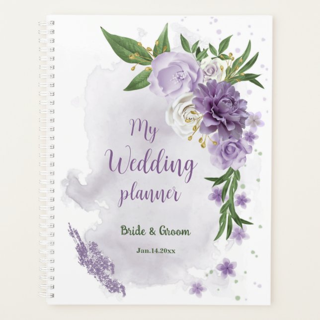 Jolies fleurs violettes verdure (Devant)