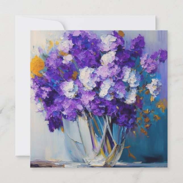 Jolies Fleurs Violettes Vintage (Devant)