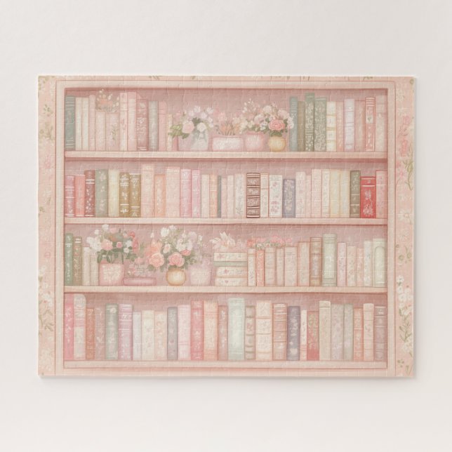Jolies livres et fleurs Puzzle (Horizontal)
