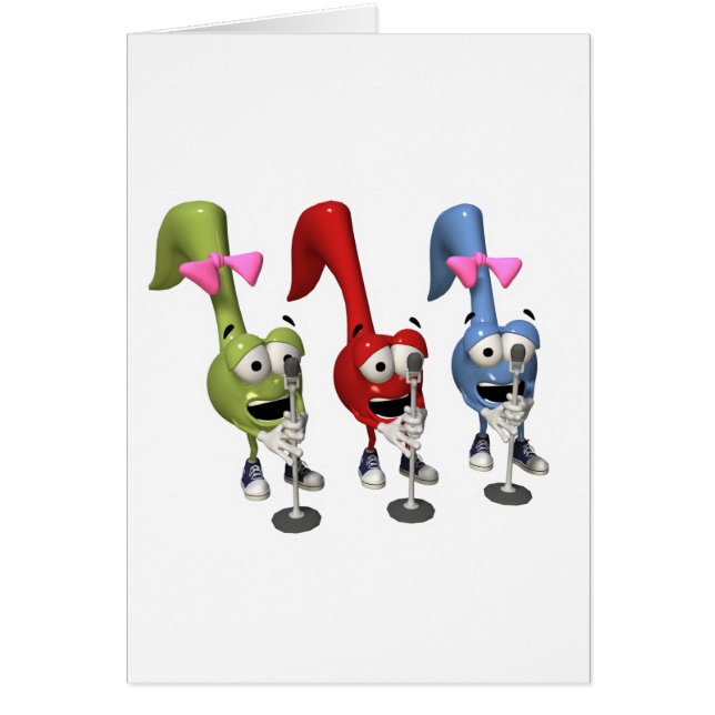 jolies notes de musique chantantes (Devant)