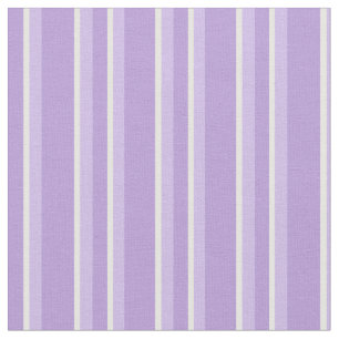 Jolies nuances de tissu rayé mauve et blanc