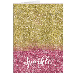 Jolies parties scintillantes de Faux de rose d'or