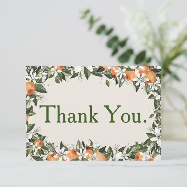 Jolies pêches et feuillage Merci coloré (Debout devant)