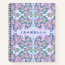 Jolies petites fleurs Carnet Spiral personnalisé