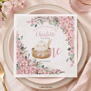 Jolies petites serviettes en papier pour le 1er an