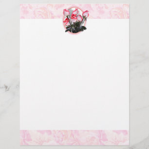 Jolies roses roses roses sur Arrière - plan rose