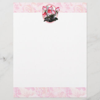 Jolies roses roses roses sur Arrière - plan rose